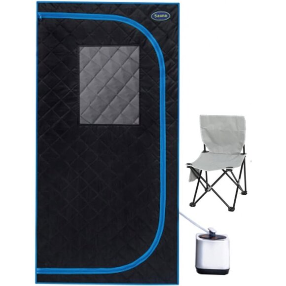 Portable Black Mini Plus Style Steam Sauna - Picture 3 of 8